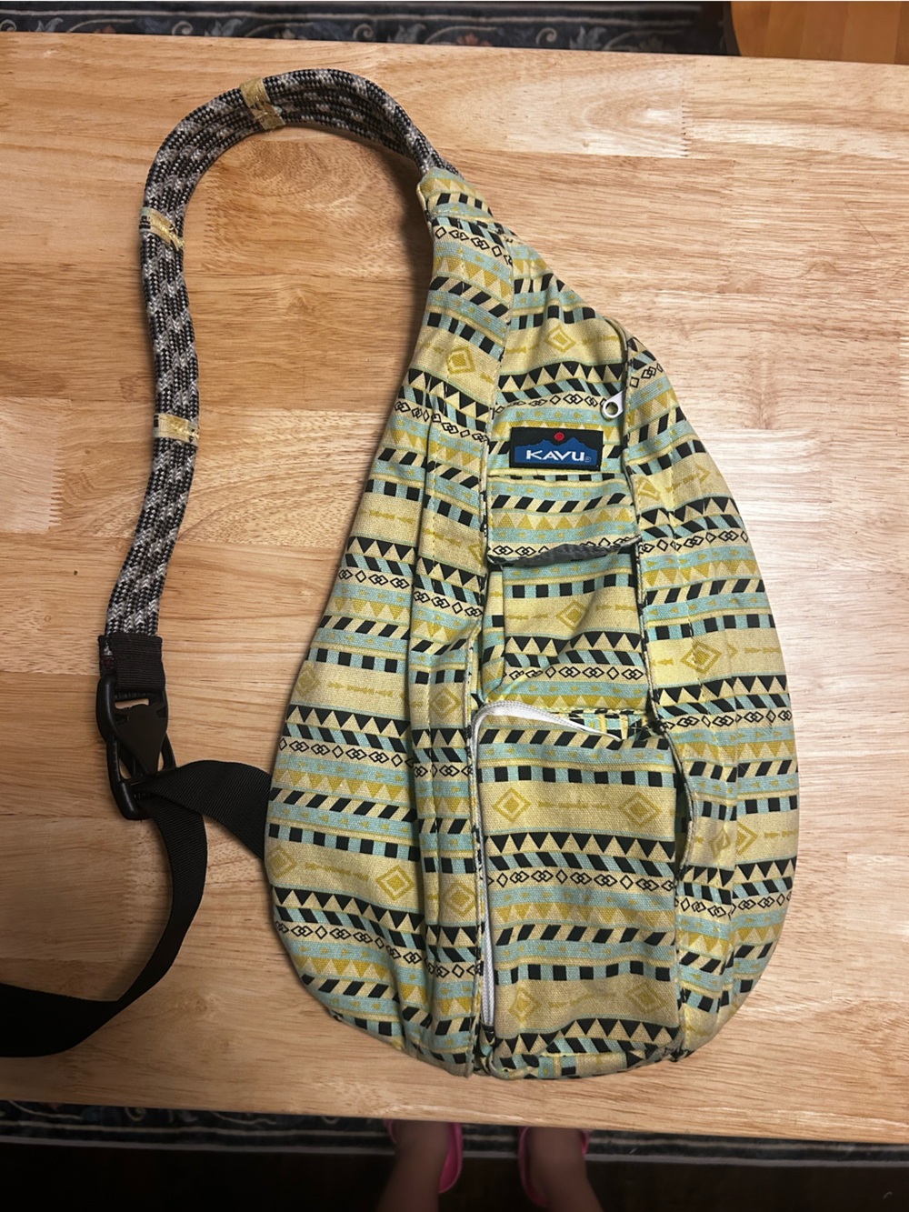 Kavu Yellow Rope Sling Bag